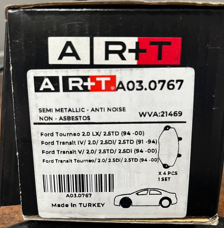 FORD TRANSİT T15 TOURNEO ÖN BALATA WVA: 21469 - OEM: 92VB2K021