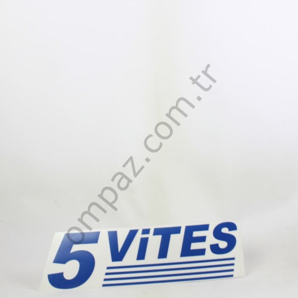 BMC Tm30 Yazı Çıkartma “5 Vites” Mavi