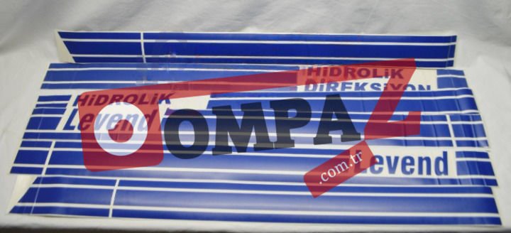BMC Tm30 Yazı Çıkartma “Hidrolik” Çift Kabin Takımı Mavi