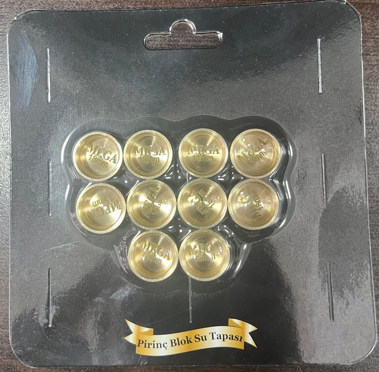 BMC Megastar Blok Su Tapası 18mm Pirinç Adet